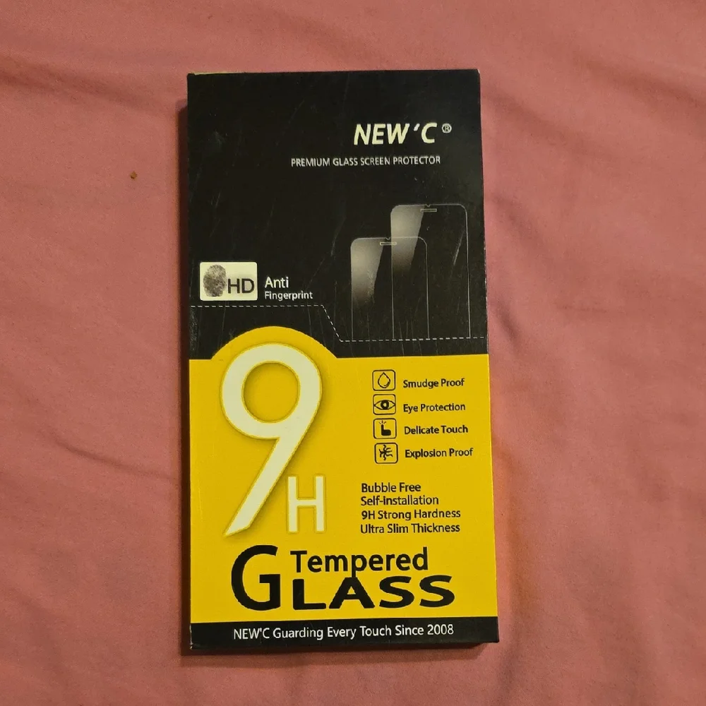 Tempered Glass Screen Protector - Black